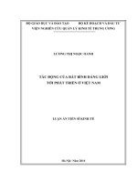 Tác động của bất bình đẳng giới tới phát triển ở Việt Nam