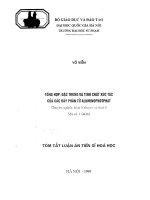 Tổng hợp đặc trưng và tính chất xúc tác của cac rây phân tử aluminophotphat 