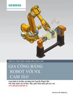 gia công bằng rô bốt với NX cam 10.0