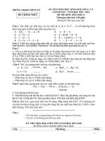 Đề thi HSG huyện môn Hóa 8 (15-16)