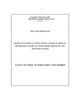 Nghiên cứu khả năng hấp thụ carbon của rừng trồng keo lai ở các tuổi khác nhau tại đồng hỷ   thái nguyên 