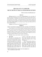 Rối loạn lo âu của sinh viên một số trường sư phạm tại Thành phố Hồ Chí Minh