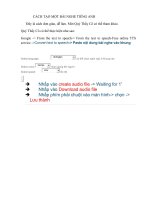 CÁCH TẠO MỘT BÀI NGHE TIẾNG ANH DỄ DÀNG- MỜI QUÝ THẦY CÔ CÓ THỂ THAM KHẢO