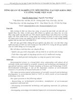 Tổng quan về nghiên cứu môi trường tại Viện Khoa học và Công nghệ Việt Nam