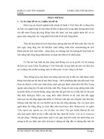 Báo cáo khóa luận tốt nghiệp chuyên ngành du lịch