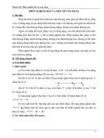 PHÉP NGHỊCH đảo và một số ỨNG DỤNG