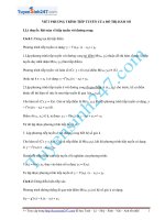 Bài tập về VIẾT PHƯƠNG TRÌNH TIẾP TUYẾN CỦA ĐỒ THỊ HÀM SỐ