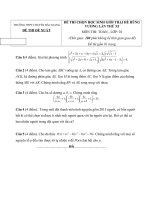 Toán 10- Trại hè HV- BG