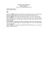 Đề Thi HKII môn Lịch sử 6