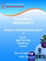 Thuyết trình môn kinh doanh quốc tế chiến lược kinh doanh quốc tế 
