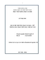 Quan hệ thương mại canada   mỹ trong hai thập niên đầu thế kỷ XXI tt 