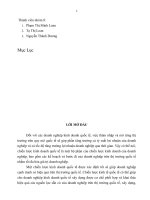 Tiểu luận môn kinh doanh quốc tế chiến lược kinh doanh quốc tế 