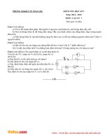 Đề thi học kì 2 môn Vật lý lớp 7 phòng GD&ĐT Bảo Lộc, Lâm Đồng năm 2014 - 2015