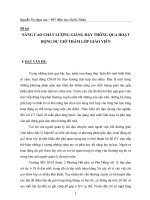 skkn mầm non NÂNG CAO CHẤT LƯỢNG GIẢNG dạy THÔNG QUA HOẠT ĐỘNG dự GIỜ THĂM lớp GIÁO VIÊN 