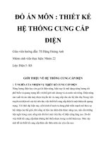 thiết kế cấp điện cho trường học