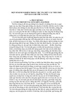 skkn một số kinh nghiệm trong việc tổ chức các trò chơi dân gian cho trẻ lứa tuổi mẫu giáo 3 4 tuổi  