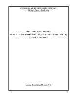 skkn làm thế nào để giúp cho trẻ mẫu giáo 4 – 5 tuổi cảm thụ tác phẩm văn học 