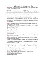 Đề cương Công Nghệ 9 học kì II ( Trương Thị Thu Thủy)