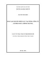 Đào tạo nguồn nhân lực tại tổng công ty cổ phần bưu chính viettel