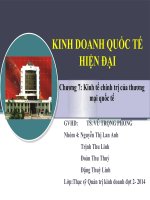 Thuyết trình môn kinh doanh quốc tế kinh doanh quốc tế hiện đại 