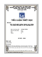 Mâu Thuẫn Biện Chứng Trong Quá Trình Xây Dựng Nền Kinh Tế Thị Trường Định Hướng Xã Hội Chủ Nghĩa Ở Việt Nam