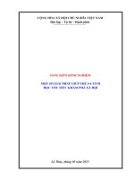 skkn một số giải pháp giúp trẻ 5 6 tuổi học tốt tiết khám phá xã hội 