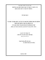 VẤN ĐỀ XÃ HỘI HÓA SẢN XUẤT CHƯƠNG TRÌNH TRUYỀN HÌNH