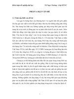 Đánh giá hiệu quả kinh tế sản xuất lúa giống TH3 3 của các hộ nông dân xã trung đông huyện trực ninh tỉnh nam định