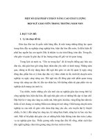 skkn một số GIẢI PHÁP cơ bản NÂNG CAO CHẤT LƯỢNG đội NGŨ GIÁO VIÊN TRONG TRƯỜNG mầm NON 