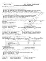 THI THỬ ĐAI HỌC ĐA LẠT (lân 1)