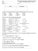 de thi cuoi nam tieng anh 10