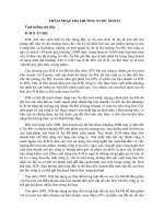 Tiểu luận môn kinh doanh quốc tế thâm nhập thị trường nước ngoài 