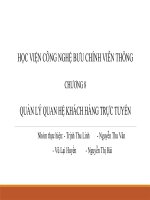 Thuyết trình môn thương mại điện tử quản lý quan hệ khách hàng trực tuyến 