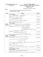 Đề và đáp án HSG Toán 9 Hải Phòng 2016