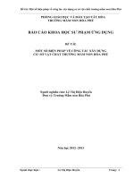 Một số biện pháp về công tác xây dựng cơ sở vật chất trường mầm non hòa phú 