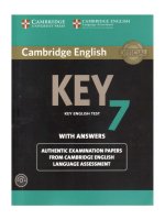 cambridge english key 7 english test with answers