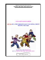 Đưa  trò chơi dân gian vào giờ ra chơi ở trường Tiểu học