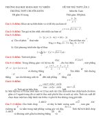 đề thi trung học phổ thông môn TOÁN chuyên khoa học tự nhiên 2016