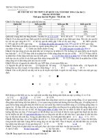 Đề thi thử Quốc gia lần 2 năm 2016 Trung tâm Trạng Nguyên