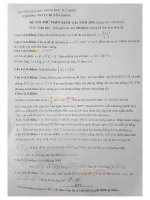 đề thi thử trung học phổ thông môn toán -trường chuyên khoa học tự nhiên