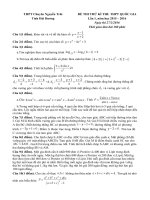 đề thi trung học phổ thông môn TOÁN chuyên nguyễn trãi hải dương 2016