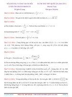 Tổng hợp đề thi thử THPT Quốc gia môn toán