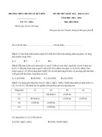 ĐỀ THI THỬ THPTQG HÓA 2016