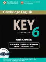 cambridge english key 6 students book with answers