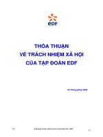 THỎA THUẬN VỀ TRÁCH NHIỆM XÃ HỘI CỦA TẬP ĐOÀN EDF