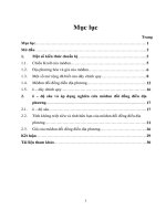 LUẬN VĂN THẠC SỸ TOÁN: k – độ sâu và áp dụng nghiên cứu môđun đối đồng điều