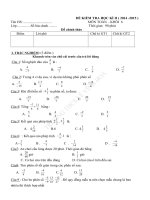 đề đáp án toán 6 HK2_1415