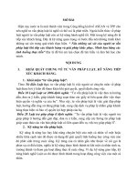 Nêu những sai sót của người tư vấn pháp luật khi tiếp xúc khách hàng và giải pháp khắc phục. Minh họa bằng các tình huống thực tiễn