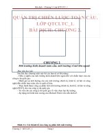 Tiểu luận môn quản trị chiến lược môi trường kinh doanh toàn cầu môi trường vĩ mô bên ngoài 