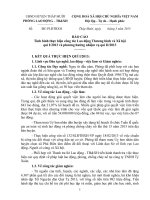 BÁO CÁO Tình hình thực hiện công tác Lao động Thương binh và Xã hội quí I và phương hướng nhiệm vụ quí II